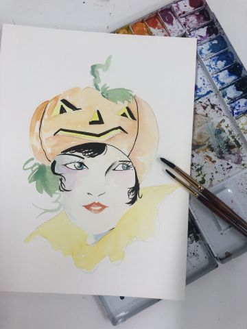 Watercolor with Dirty Hands